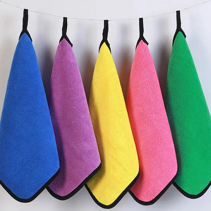 1/5PCS Thickened Car Washing T - Microfiber Towel Detailing ulasan dan harga