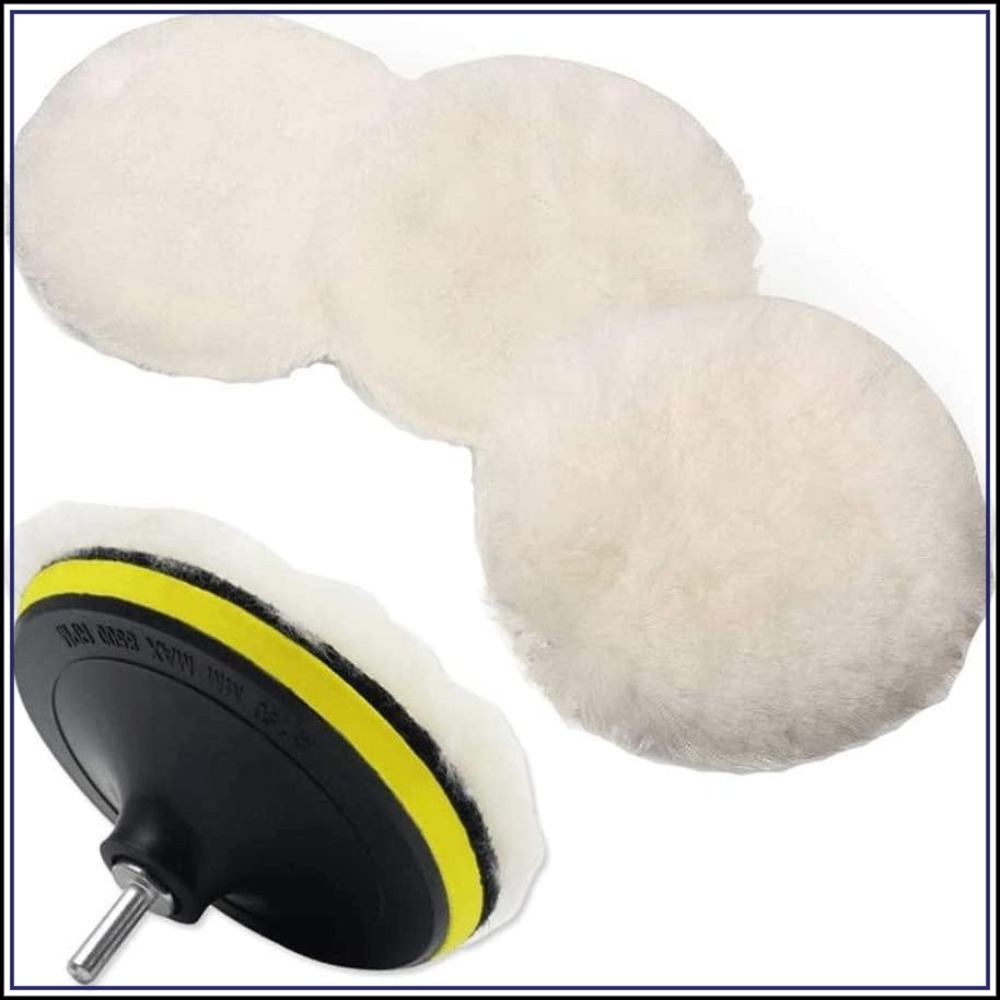 6 Pcs 5 Inch Wool Polishing Bu - Polish Pad Set Buffer ulasan dan harga