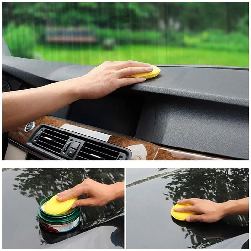 12Pcs Round Car Waxing Polish  - Wax Applicator Pad ulasan dan harga